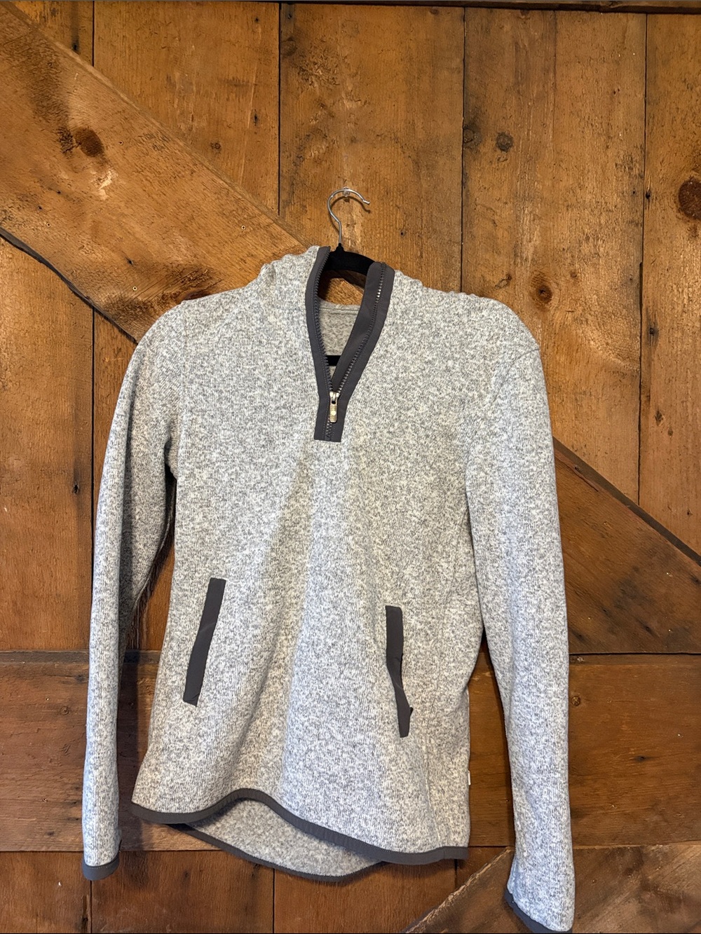 lululemon athletica Light Heather Gray Quarter-Zip Pullover